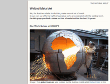 Tablet Screenshot of gahr-metalart.com